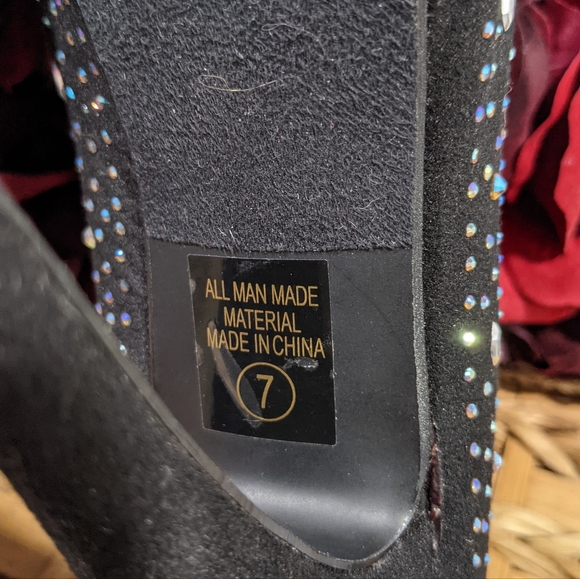 D2 sparkly peep toe stiletto heels - Picture 6 of 7